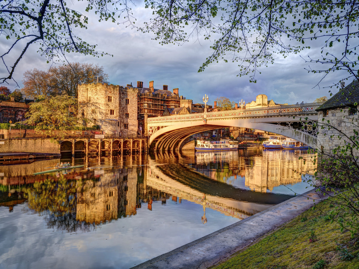 York's Golden River Reflection Wall Mural in your room — zoomed