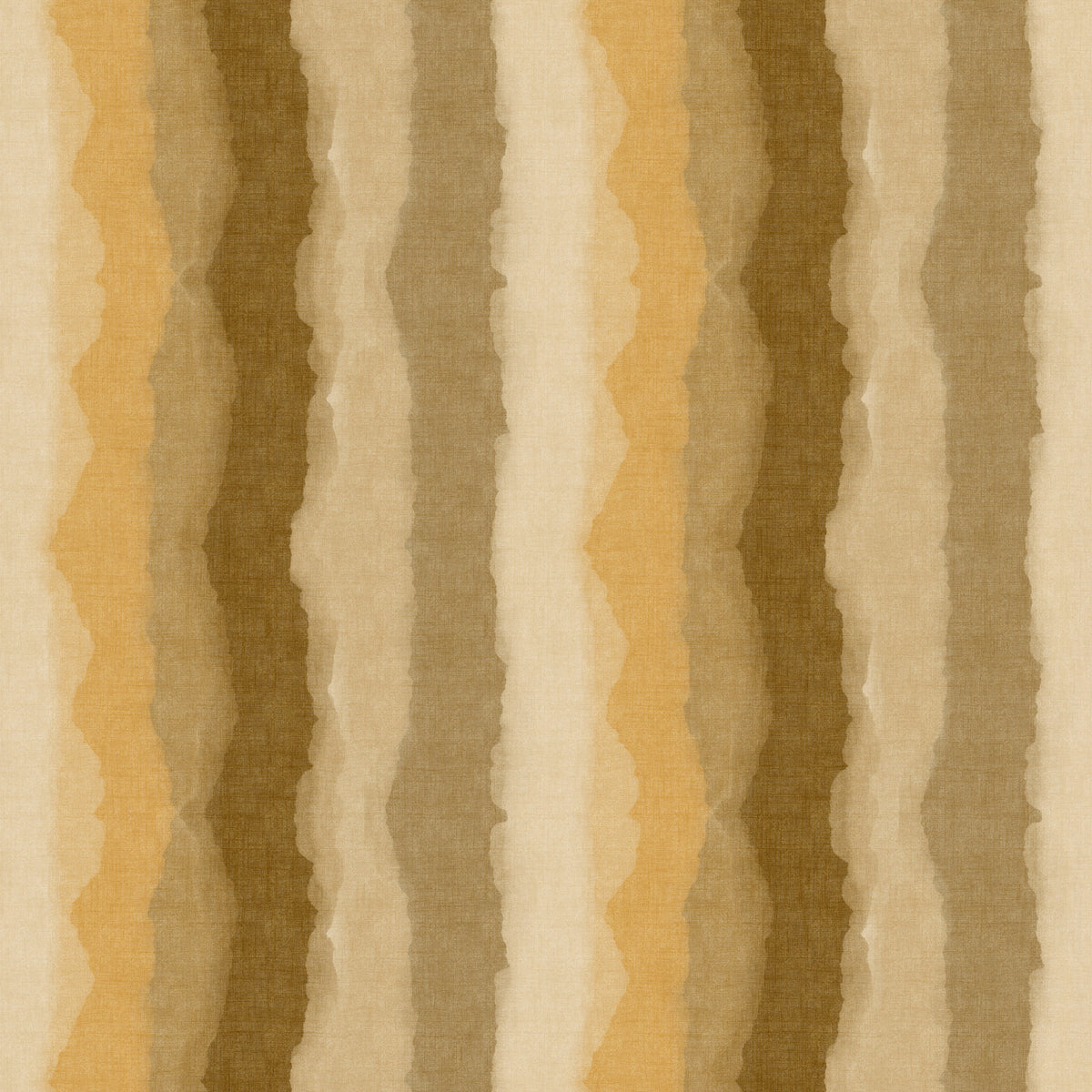Relax Ocher Painted Stripes Wallpaper⁠ in your room — zoomed