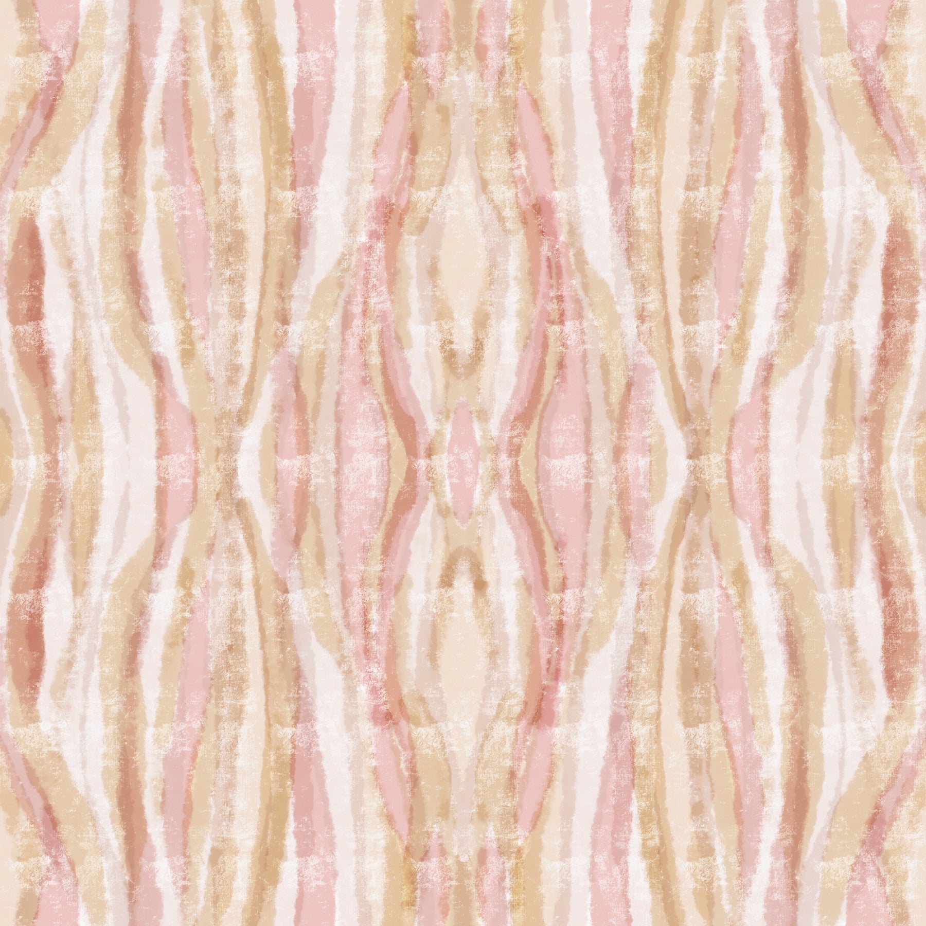 Soft Whisper ikat Waves Wallpaper⁠