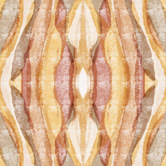 Golden Rhythm abstract stripes Wallpaper⁠