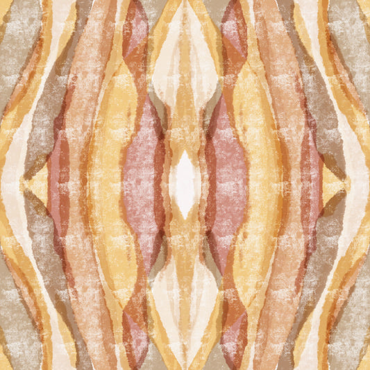 Golden Rhythm abstract stripes Wallpaper⁠