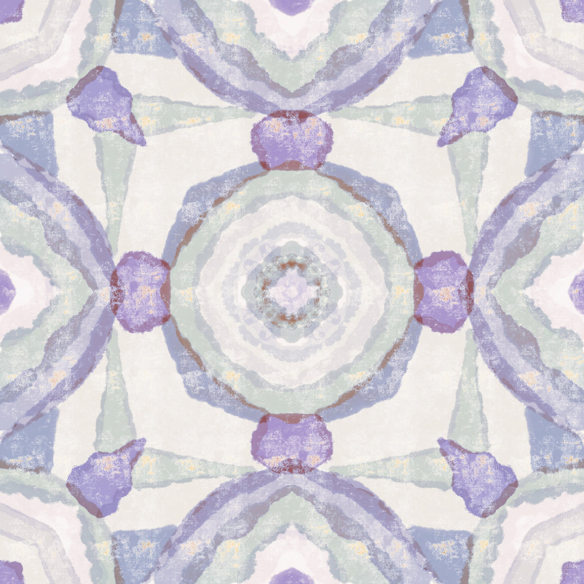 Muted Harmony Kaleidoscope Wallpaper⁠ in your room — zoomed