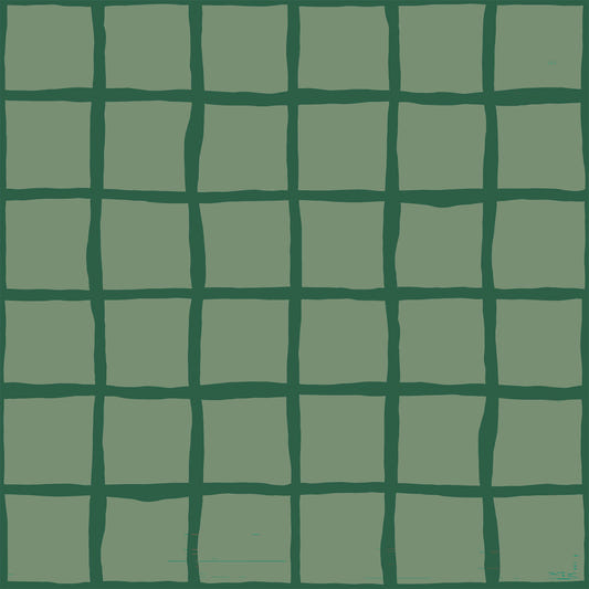 Mid Century Wavy Grid Olive Green Wallpaper Wallpaper⁠