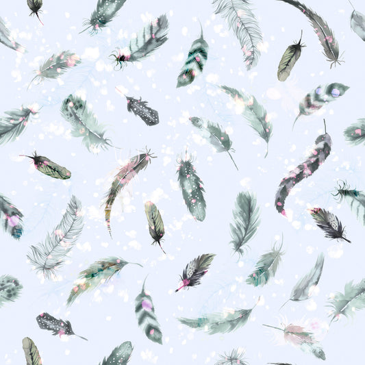 Ethereal Feather Dance Wallpaper⁠