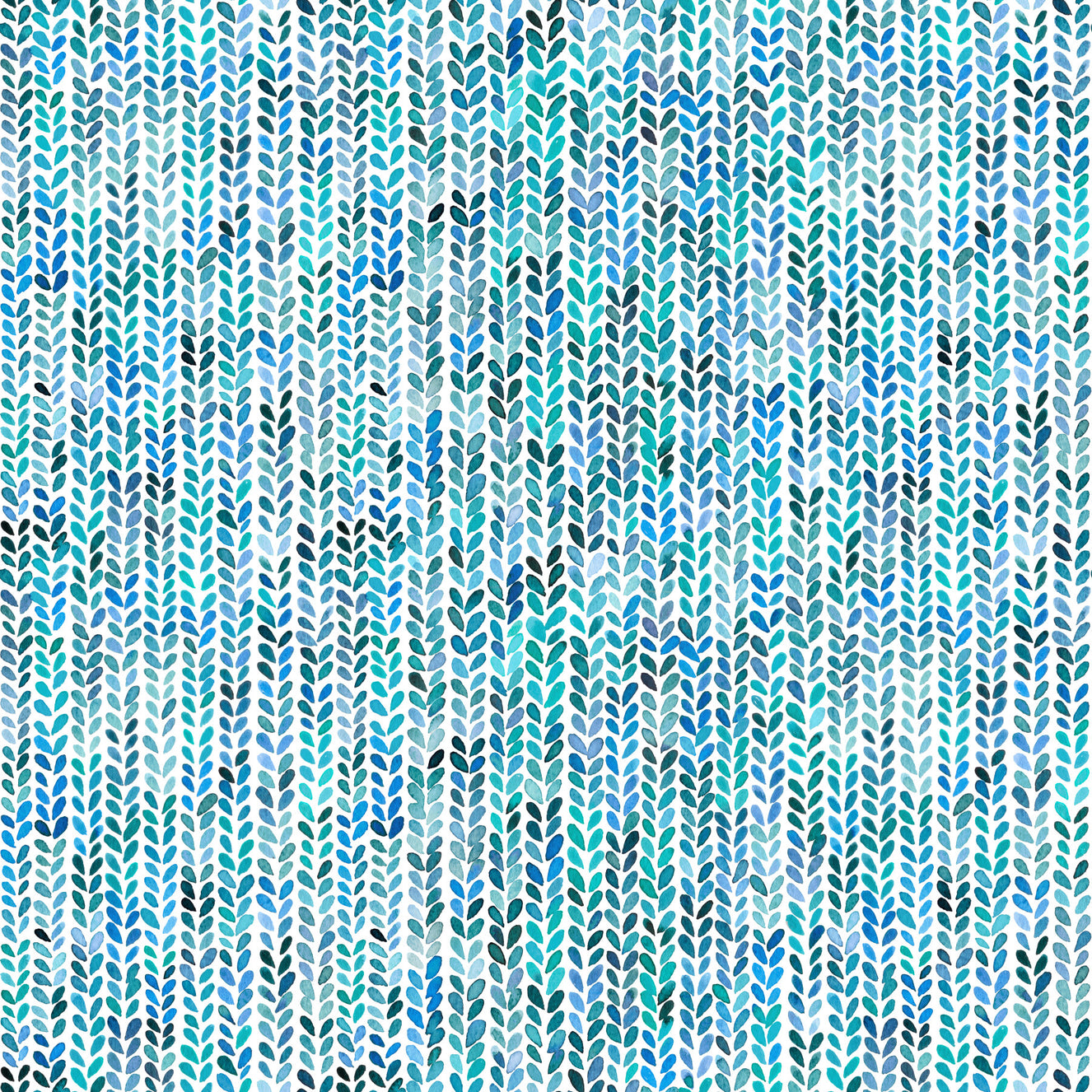 Aqua Knit Cascade Wallpaper⁠