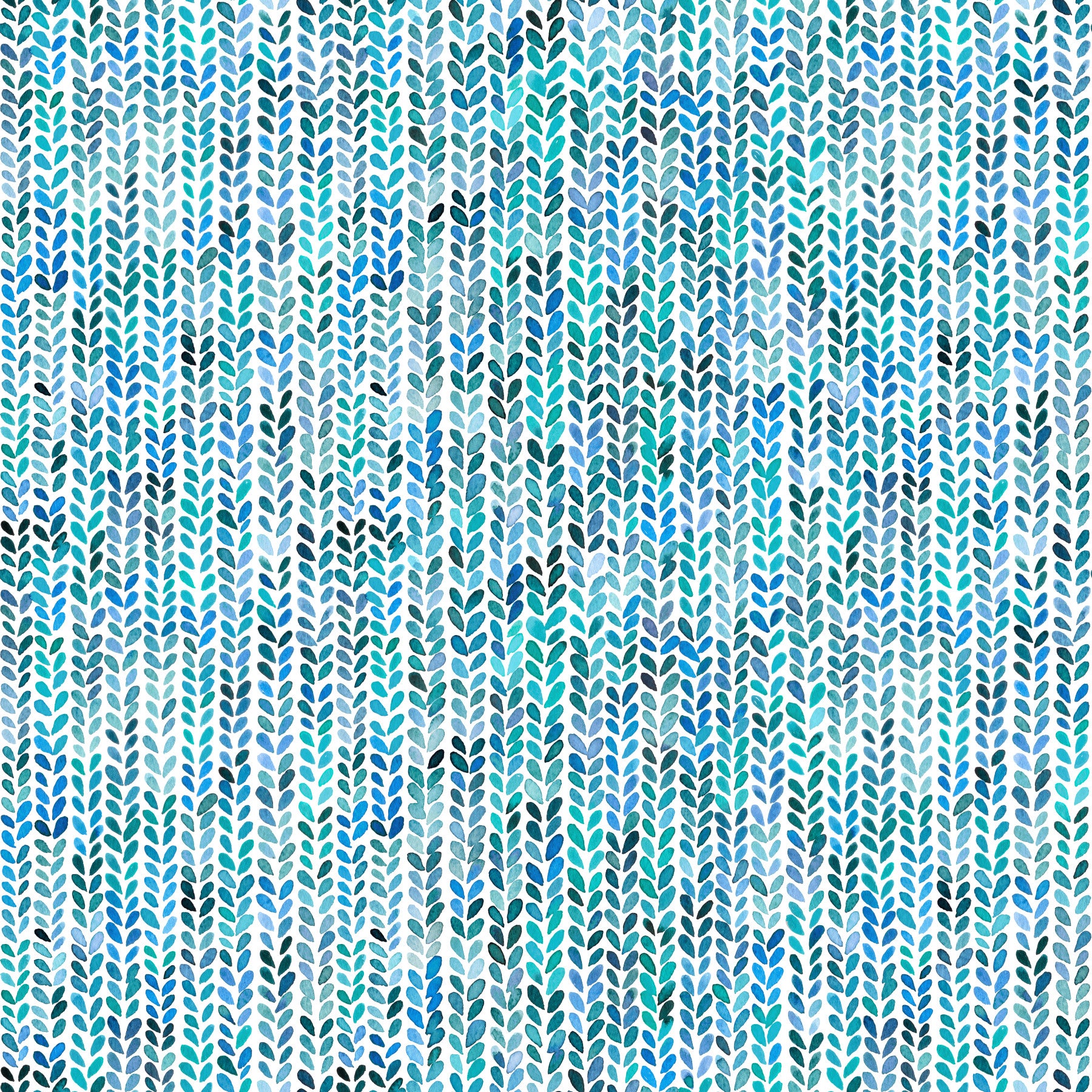 Aqua Knit Cascade Wallpaper⁠