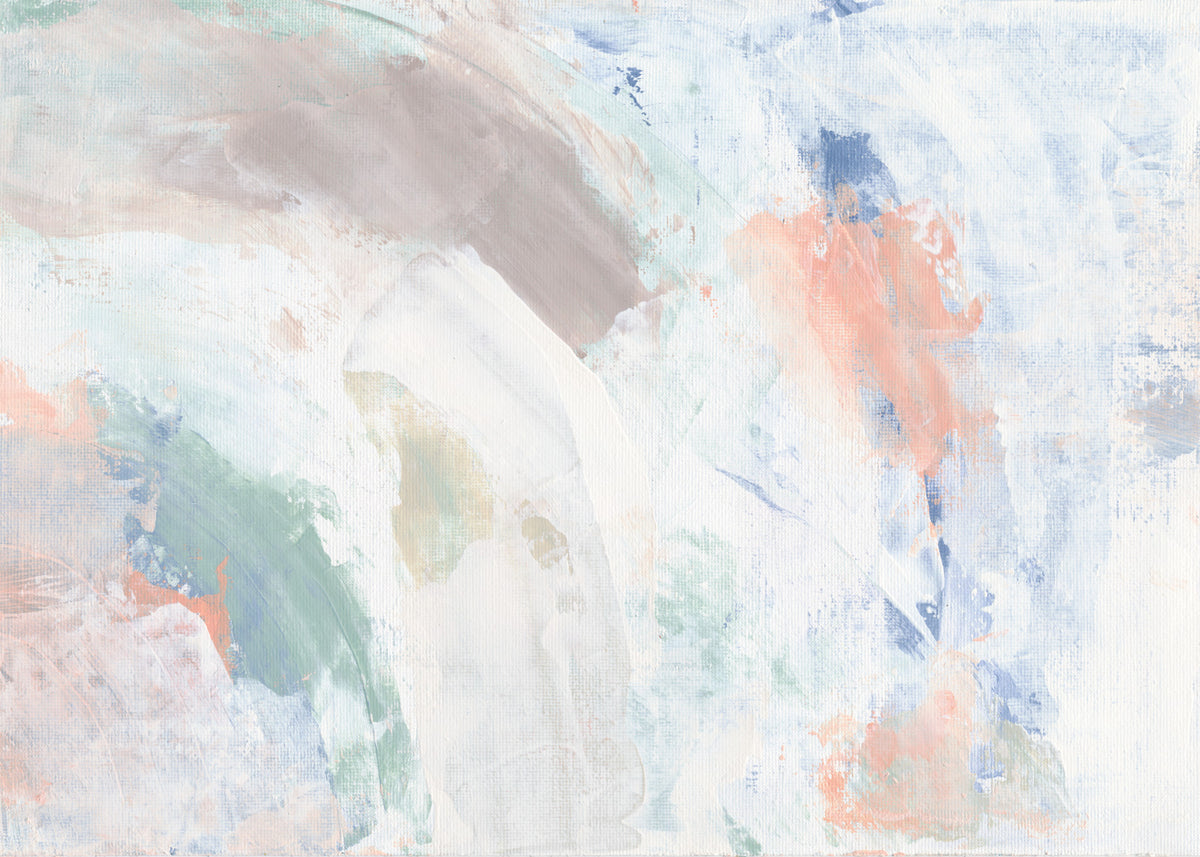 Pastel Whispers Abstract Wall Mural in your room — zoomed