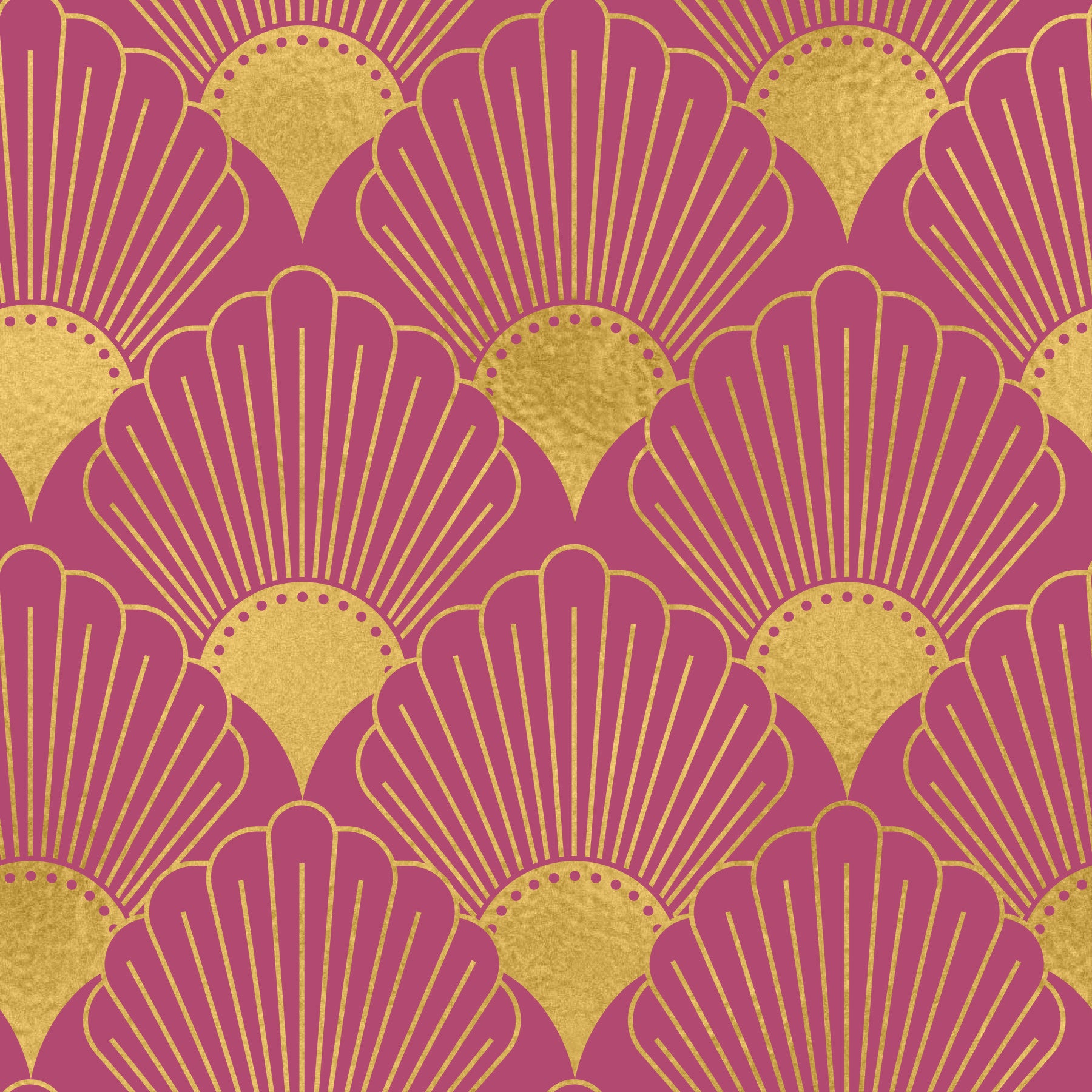 Gatsby Glamour Art Deco Fan Wallpaper