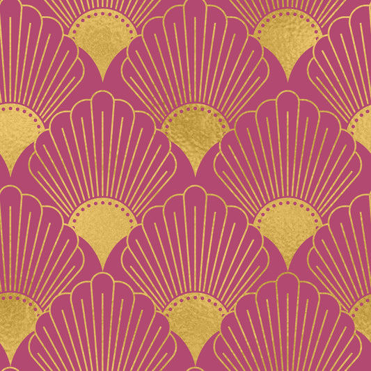 Gatsby Glamour Art Deco Fan Wallpaper