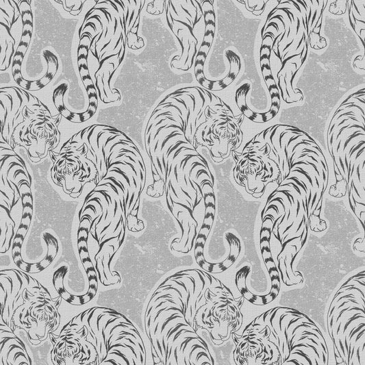 Vintage Monochrome Tiger Wallpaper