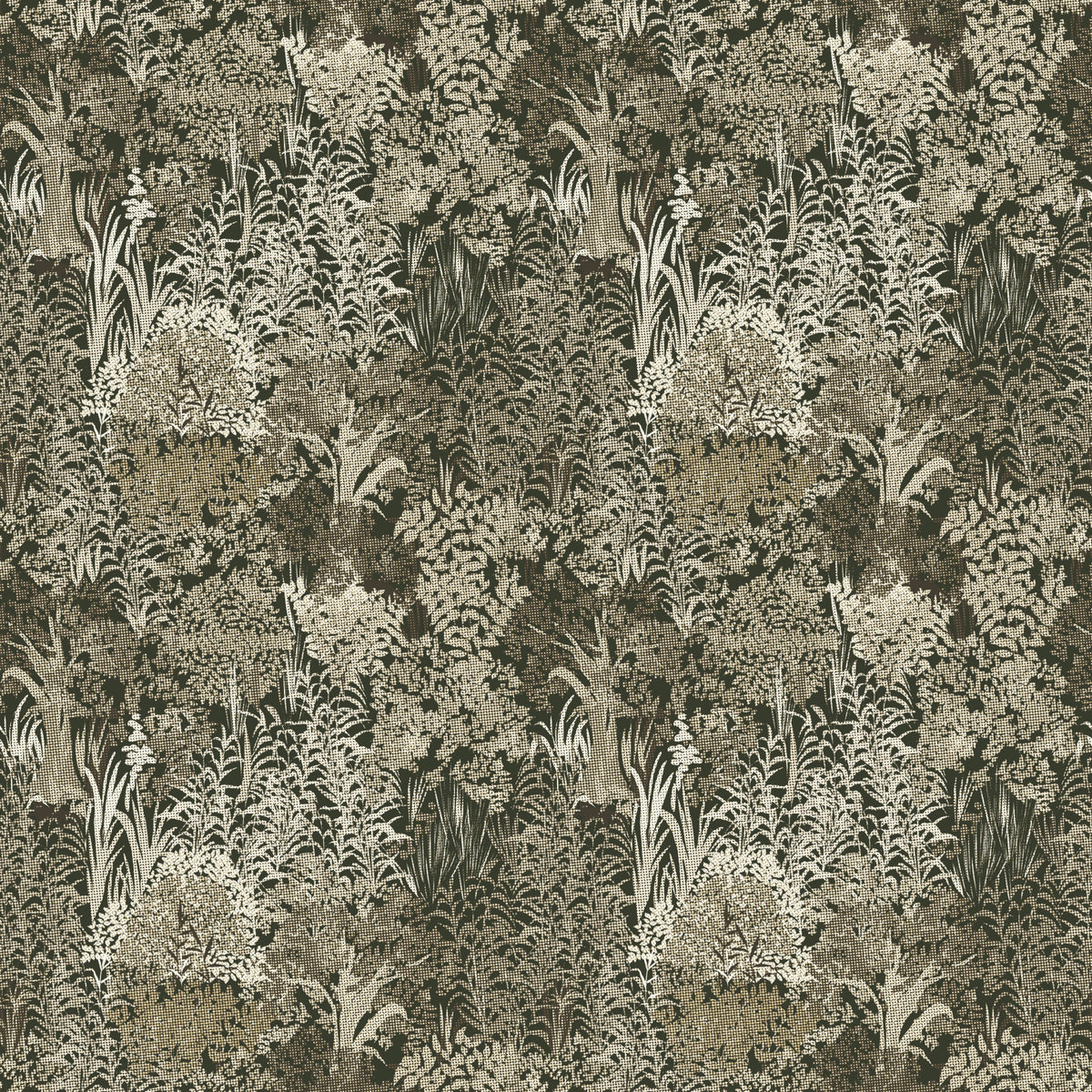Pixelated Muted Lush Canopy Wallpaper⁠ in your room — zoomed