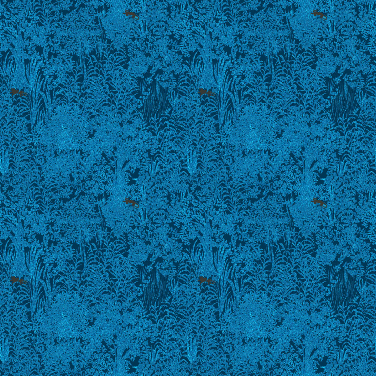 Midnight Blue Enchanted Forest Wallpaper⁠ in your room — zoomed