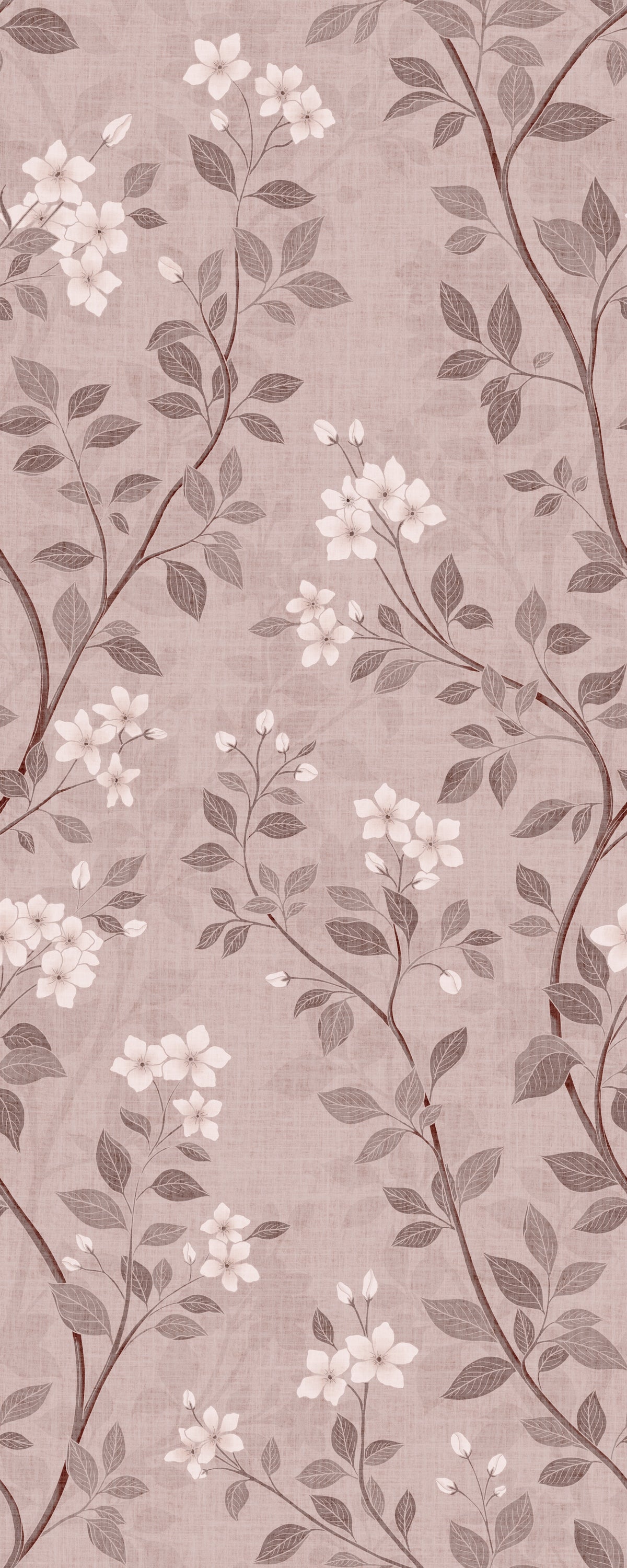 Delicate Blush Chinoiserie Blossom Wallpaper⁠