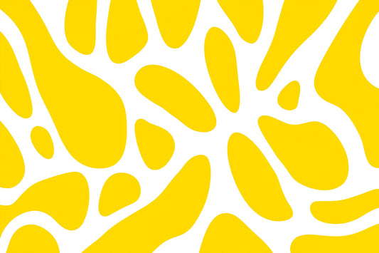 Sunlit Flow Abstract Yellow Shape Wallpaper Wall Mural
