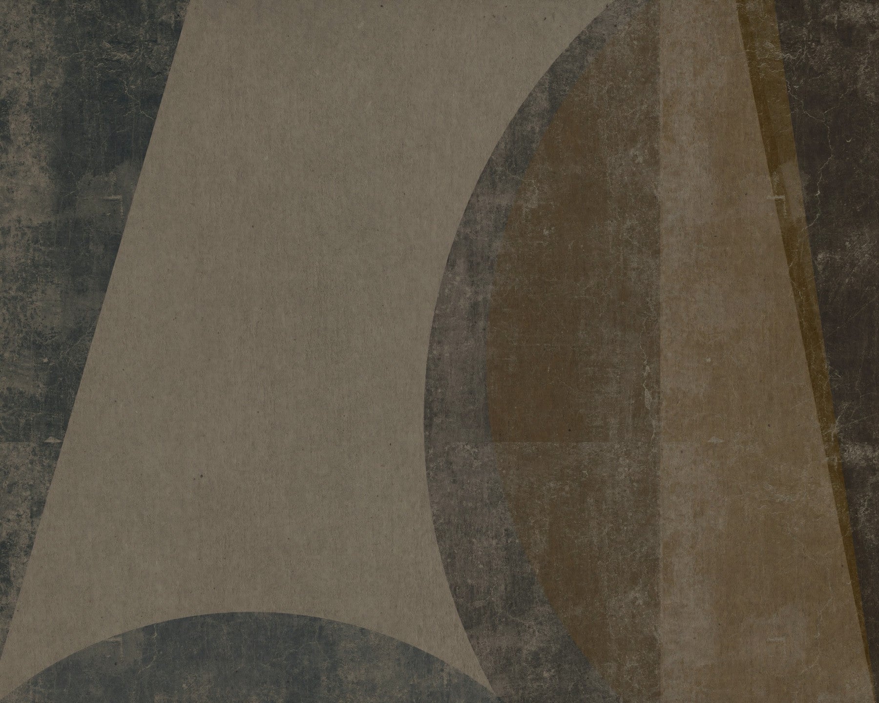 Mid-Century Textured Arcs Wall Mural
