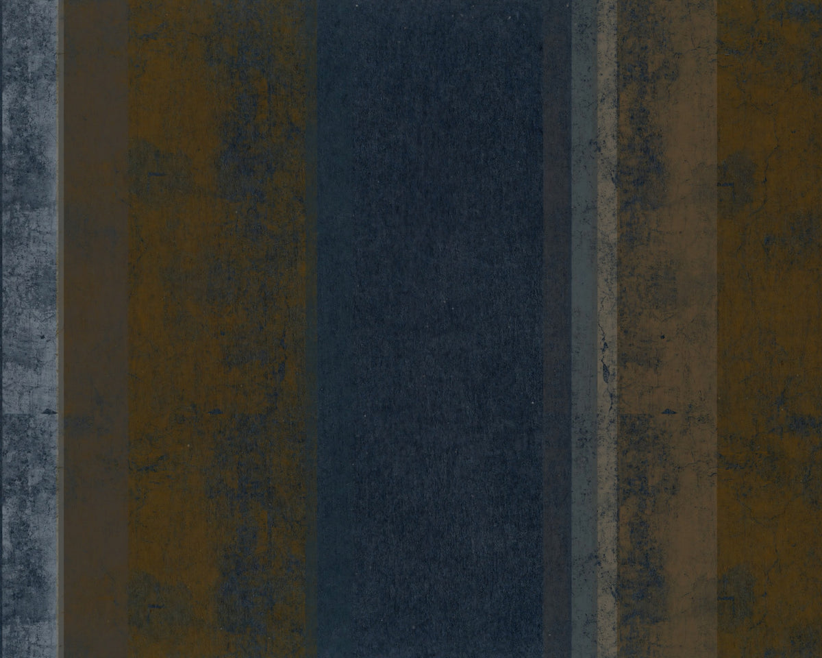 Moody Earth & Iron Textured Vertical Stripes Wall Mural in your room — zoomed