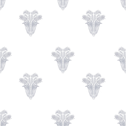 Minimalist Parisian Palm Crest Wallpaper⁠