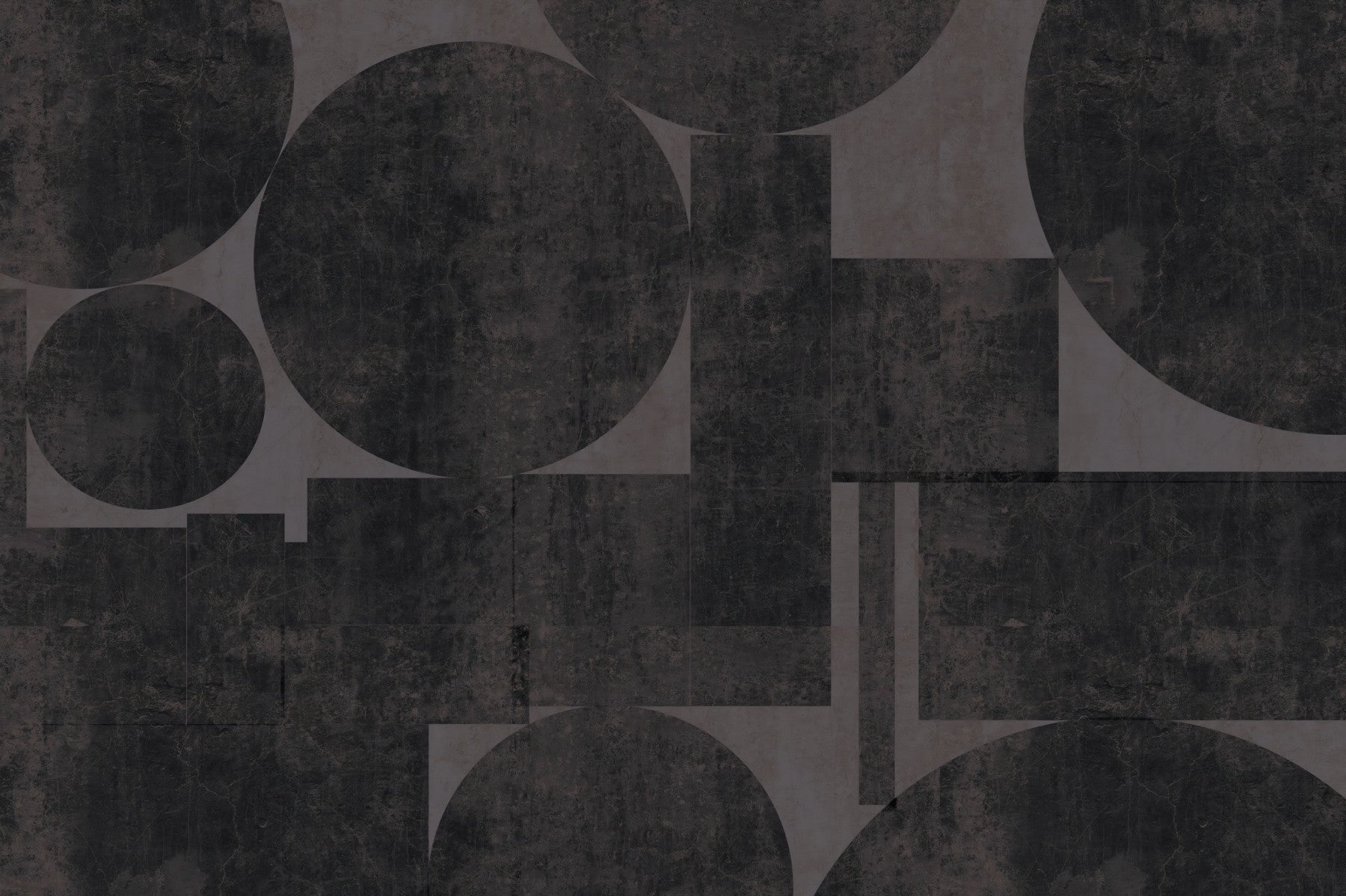 Industrial Charcoal Geometric Wall Mural