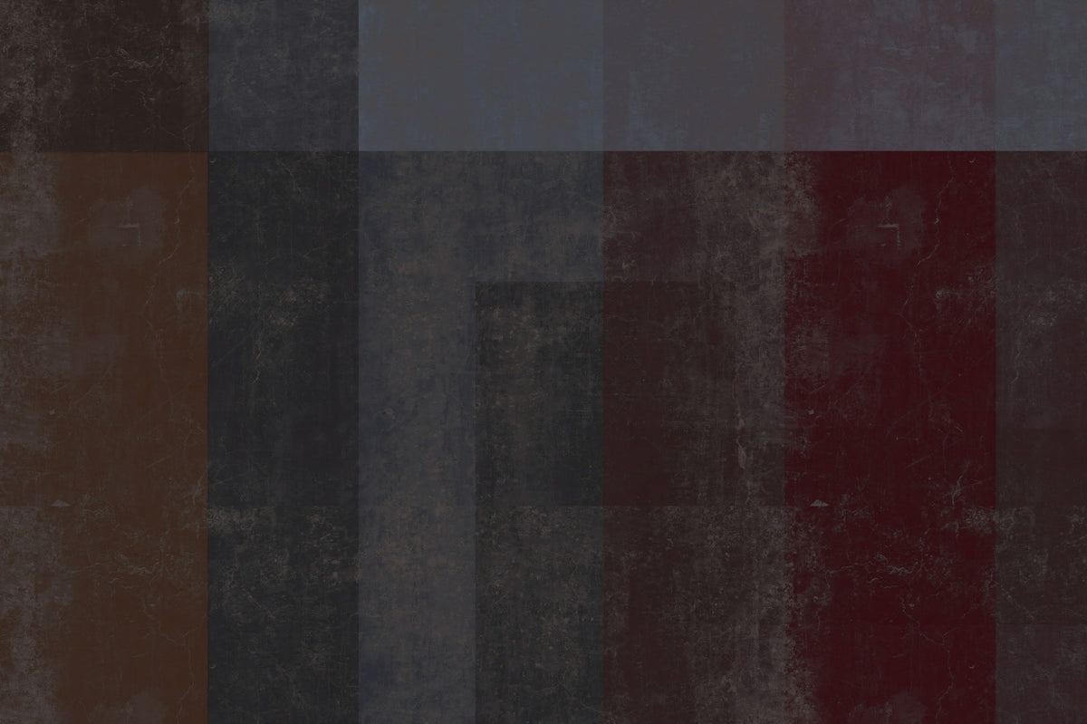 Crimson and Charcoal Plaster Wall Mural in your room — zoomed