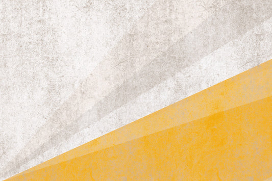 Modern Ochre and Textured Gray Geometric Wall Mural