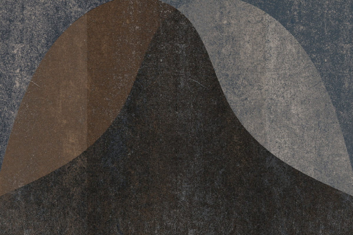 Earthy Textured Arches Abstract Wall Mural in your room — zoomed