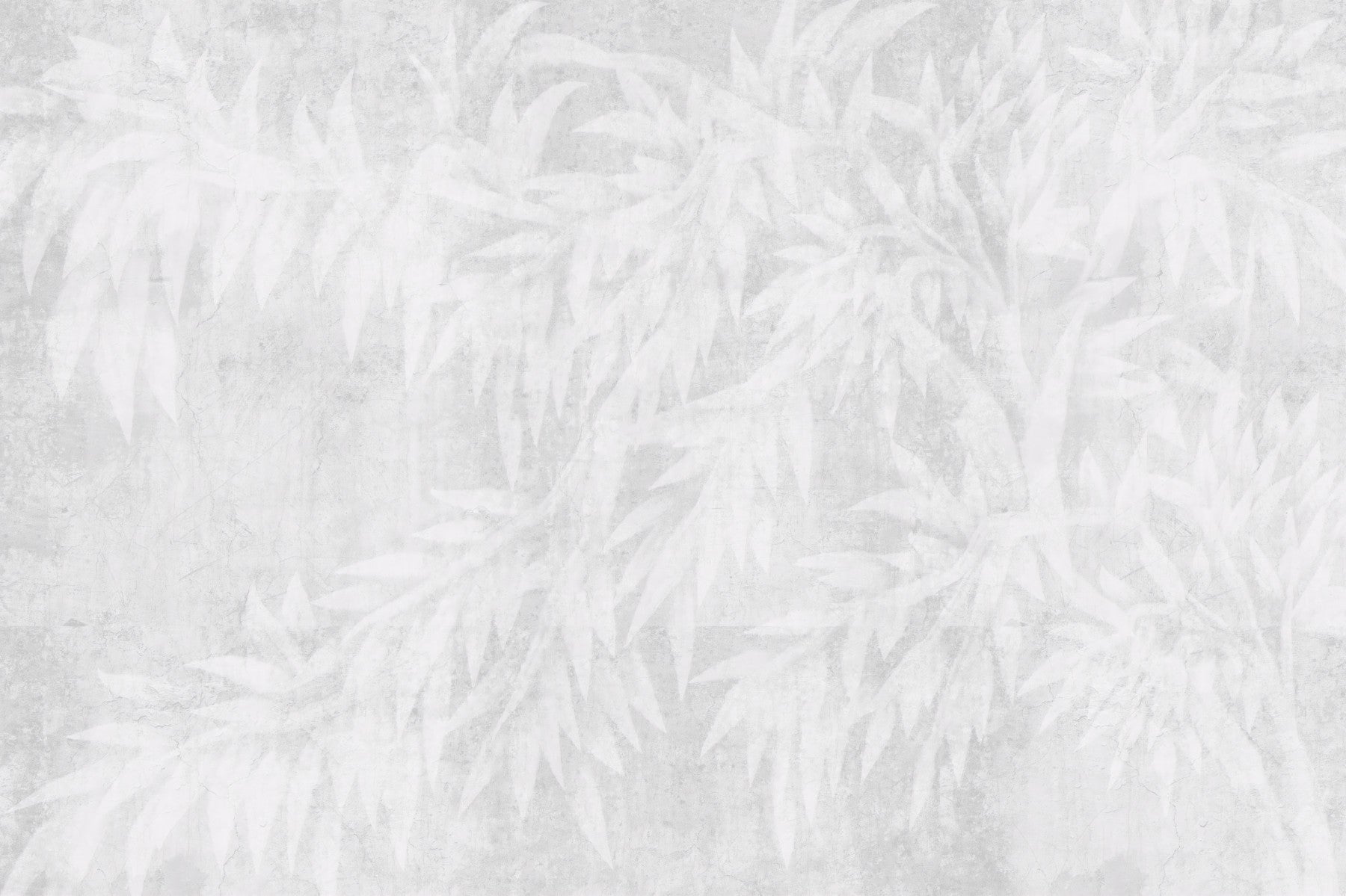 Pale Alabaster Foliage Textured Wall Mural