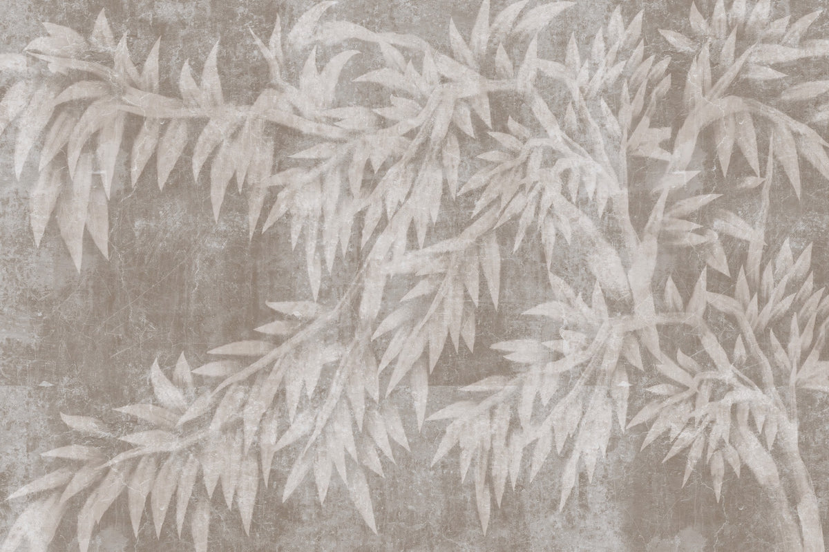 Serene Mist Bamboo Plaster Wall Mural