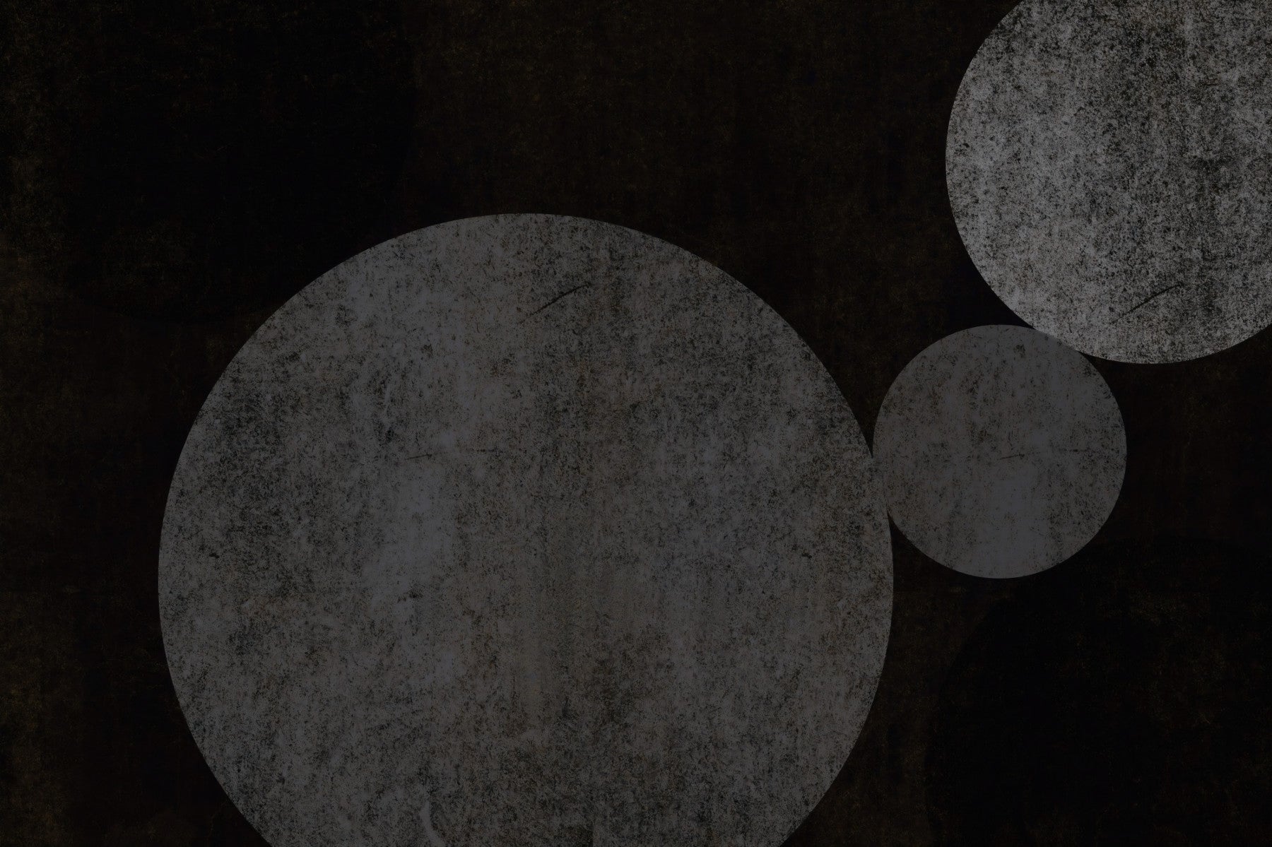 Textured Eclipse Dark Geometric Wall Mural