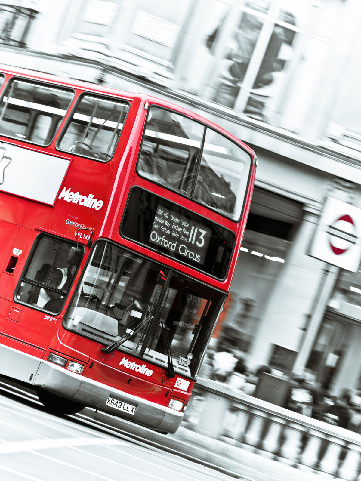 London Calling Oxford Circus Double Decker Wall Mural