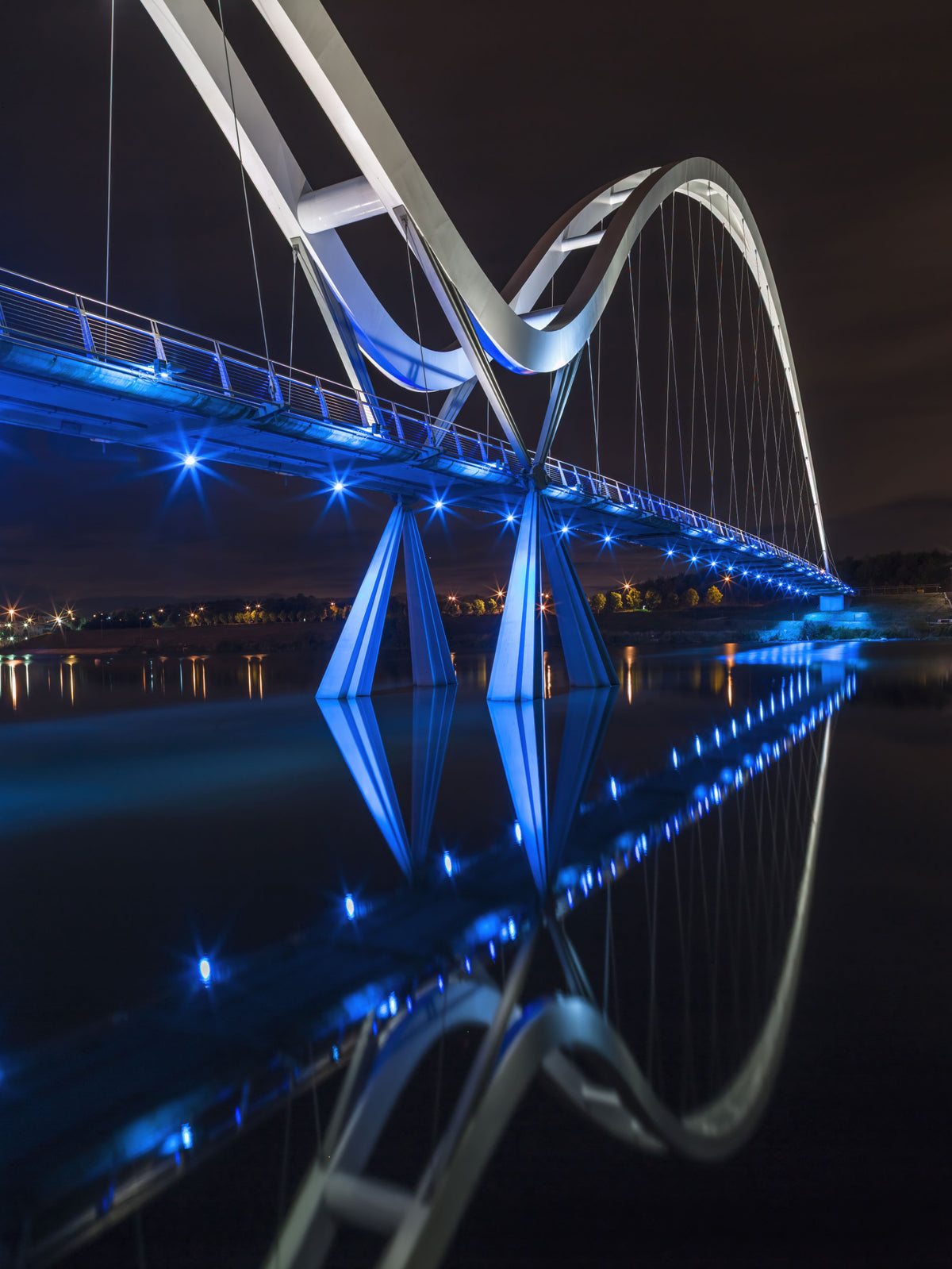 Stockton Infinity Bridge Nocturnal Glow Wall Mural
