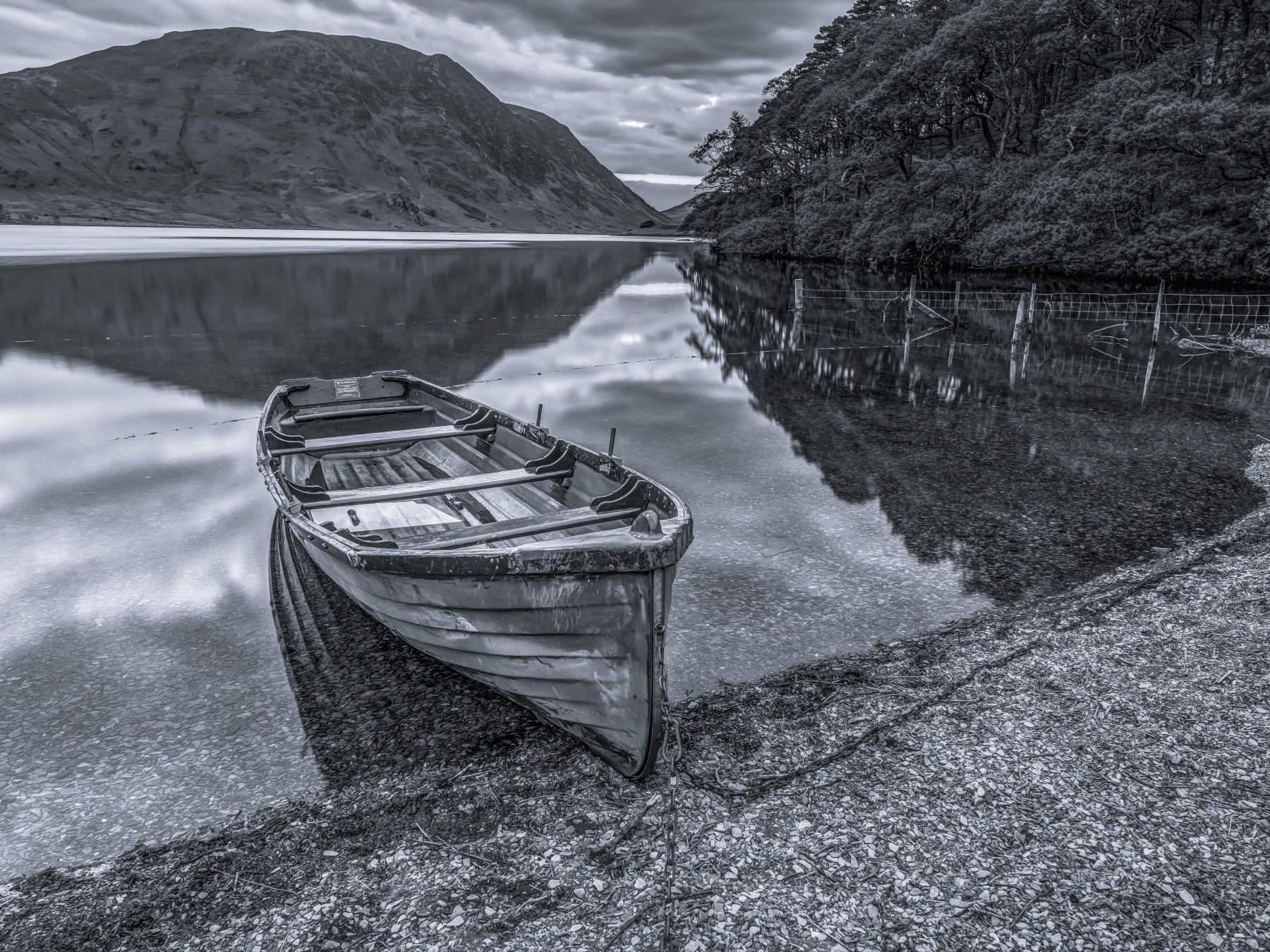 Quiet Shore Reflections Wall Mural