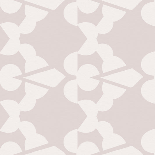 Abstract Organic Geometry in Warm Alabaster Wallpaper⁠