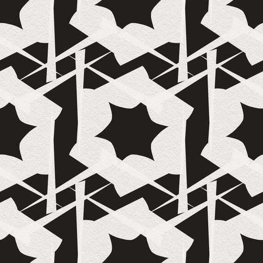 Interlocking Monochromatic Geometry Wallpaper⁠