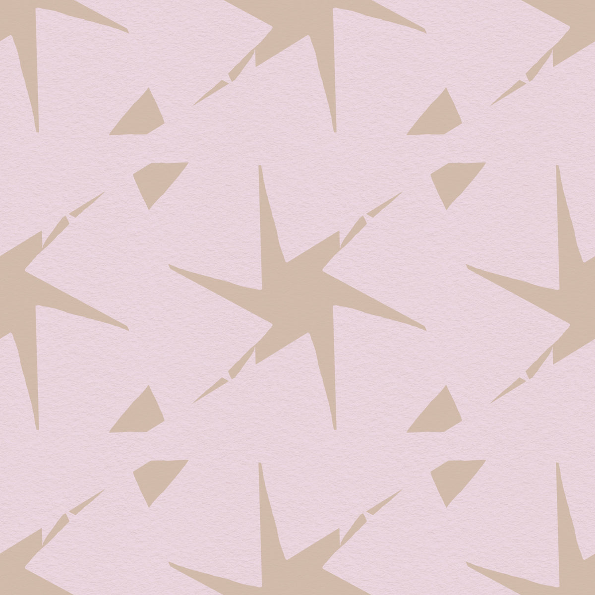 Retro Starburst Pale Pink Geometric Wallpaper⁠