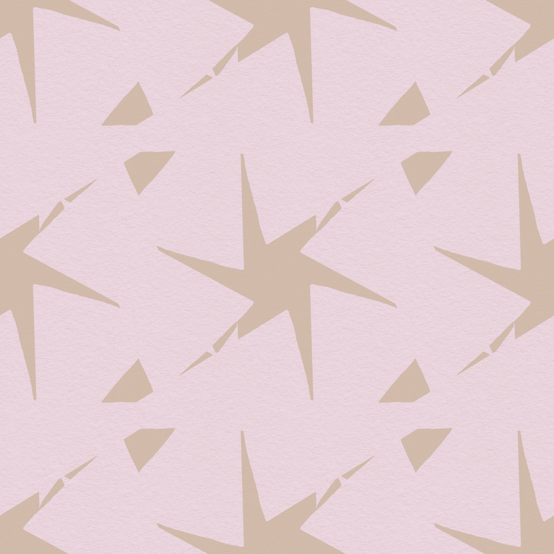 Retro Starburst Pale Pink Geometric Wallpaper⁠