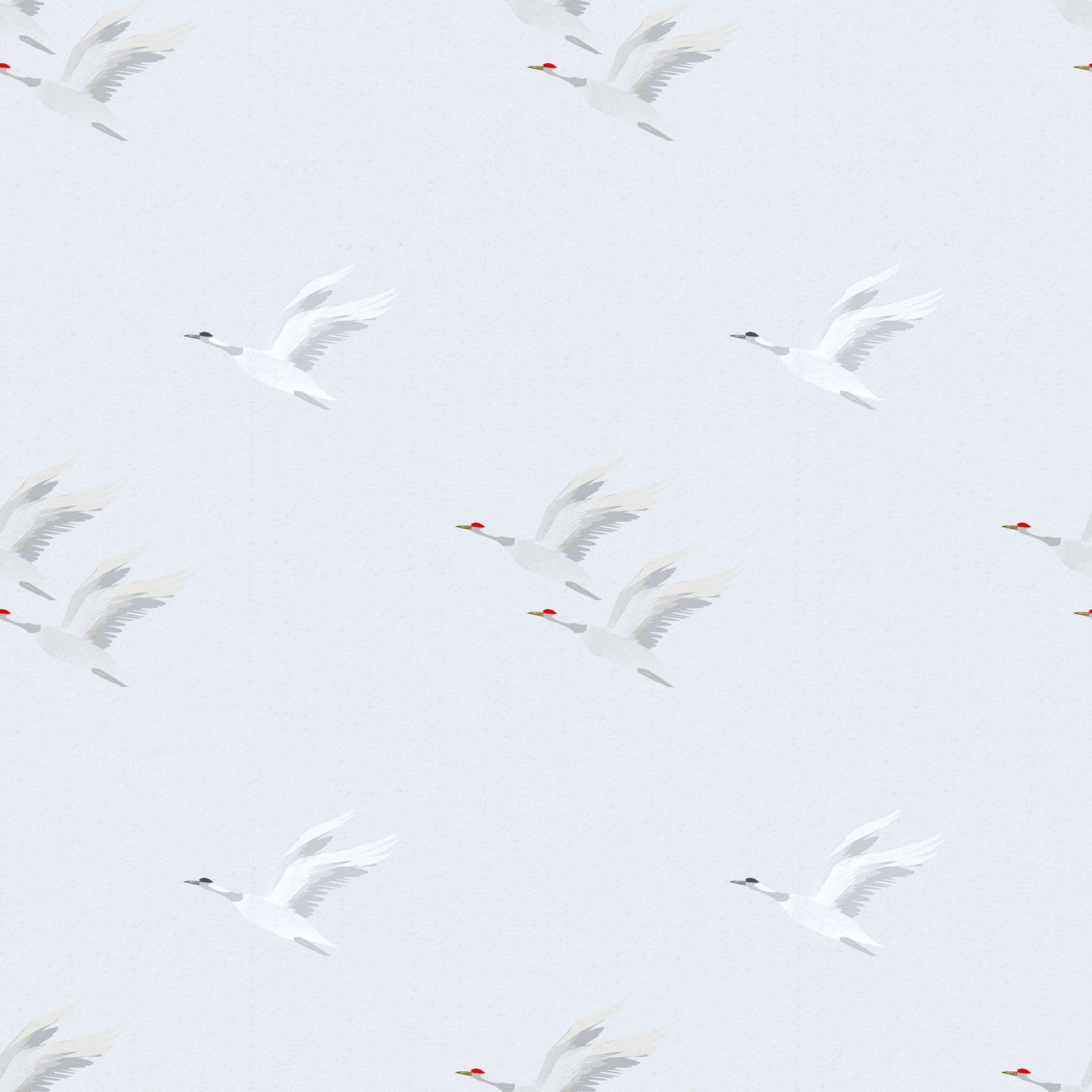 Serene Japanese Crane Flight Wallpaper⁠