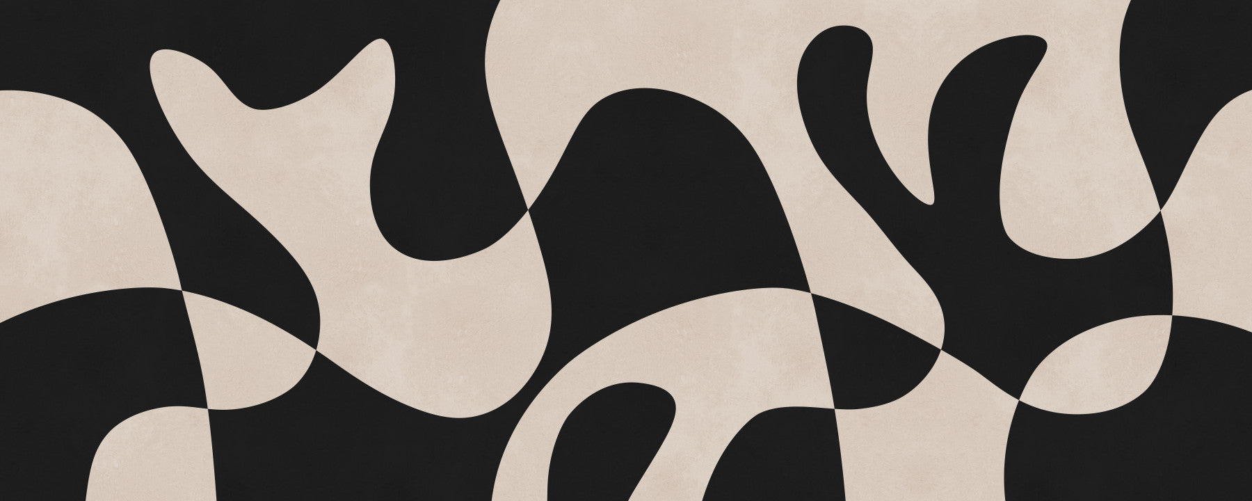 Minimalist Biomorphic Fluidity Wall Mural