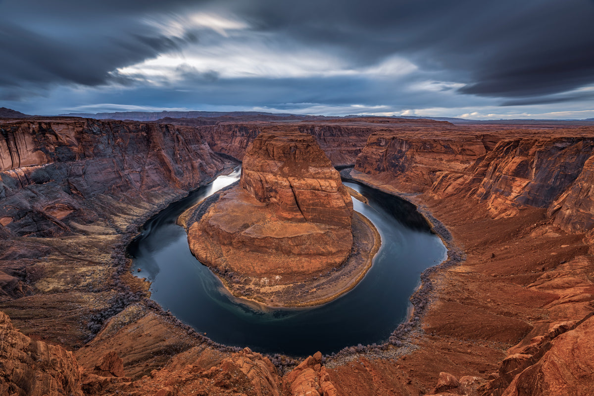 Majestic Horseshoe Bend Canyon Vista Wall Mural in your room — zoomed