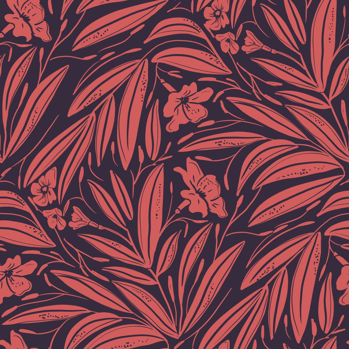 Crimson Foliage Silhouette Wallpaper⁠