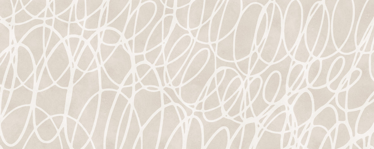 Abstract Swirl Line Art Wall Mural in your room — zoomed