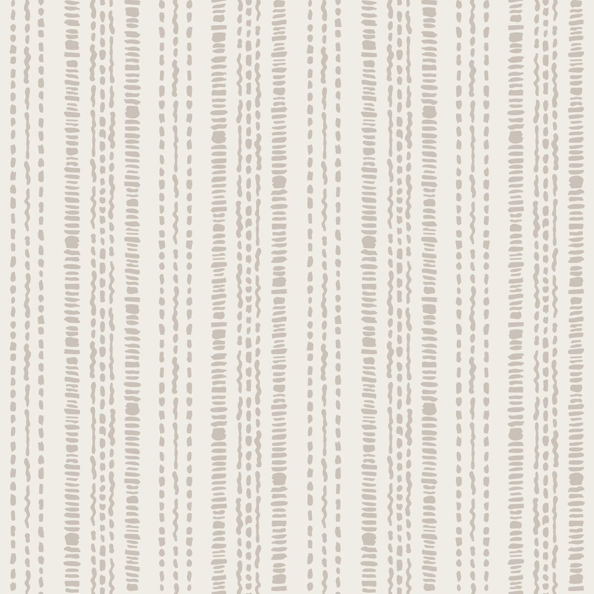 Stitched Neutral Stripe Pattern Wallpaper⁠ in your room — zoomed