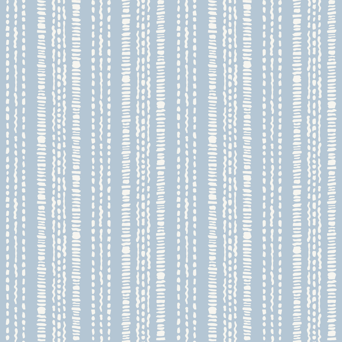 Cream and Indigo Linear Pattern Wallpaper⁠