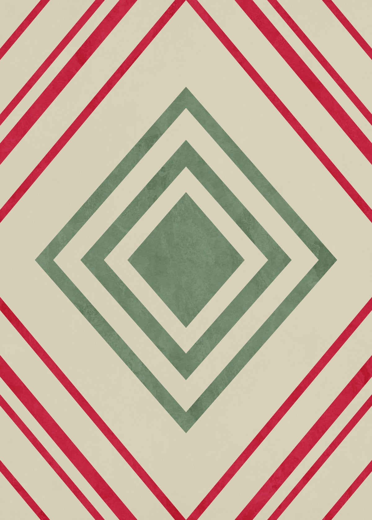 Diamond-Shaped Geometric Lines Wall Mural in your room — zoomed