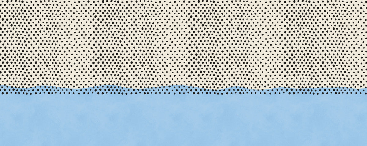 Dotted Horizon Coastal Accent Wall Mural