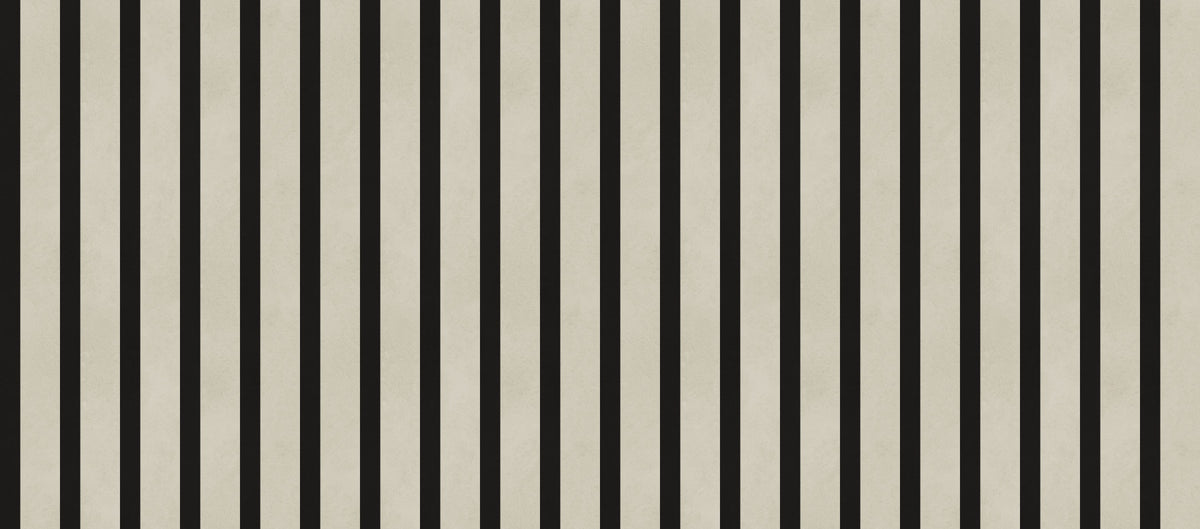 Minimalist Black and Beige Vertical Stripes Wall Mural