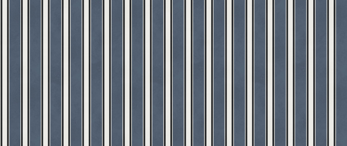 Classic Navy Striped Pattern Wall Mural