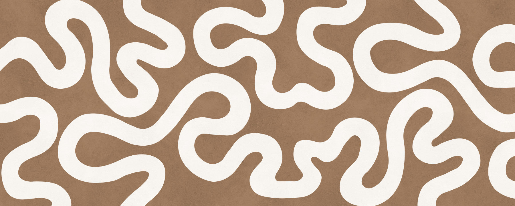Creamy Swirls on Terracotta Wall Mural