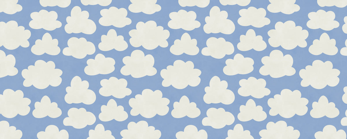 Dreamy Sky Clouds Pattern Wall Mural