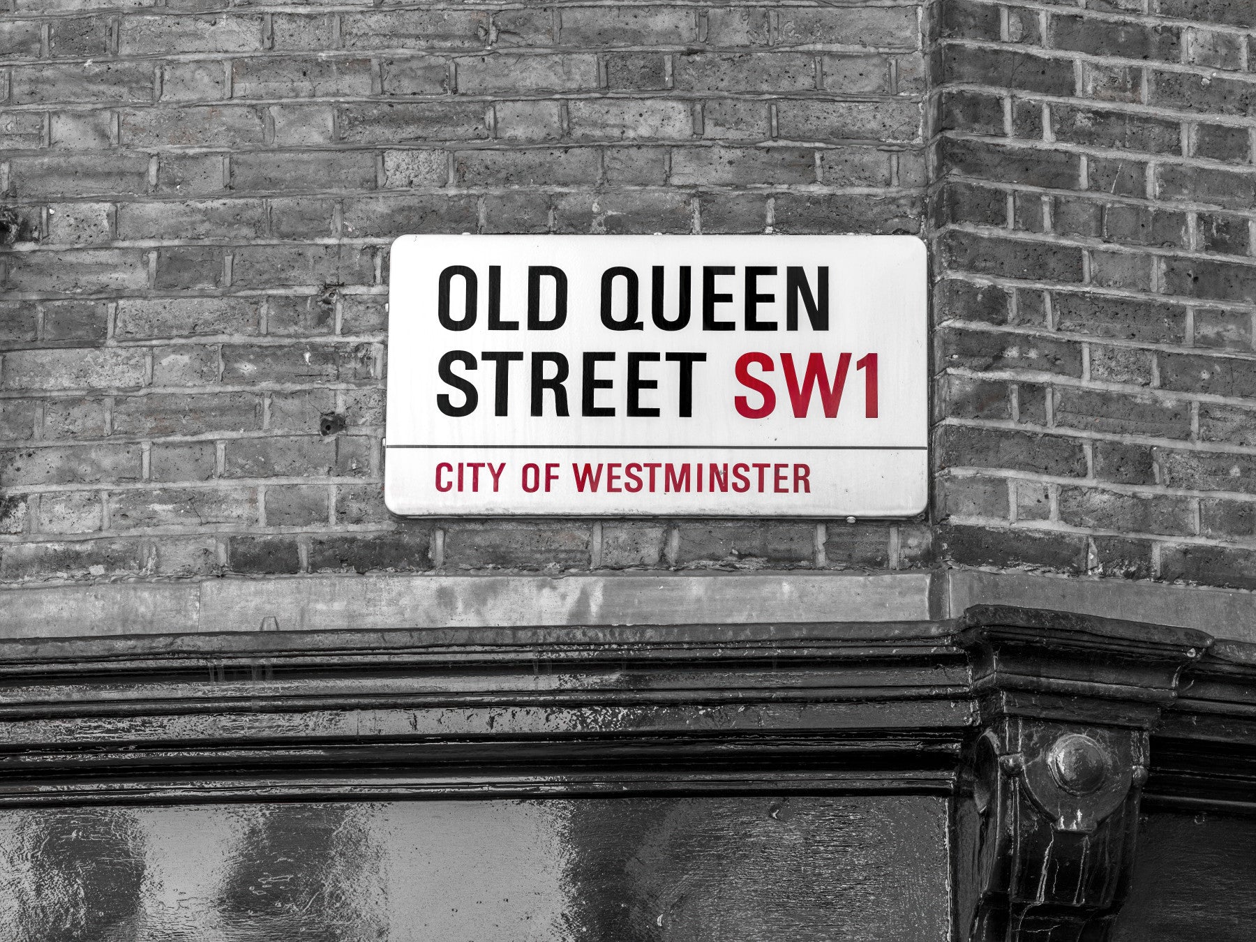 London Landmark Street Sign Wall Mural