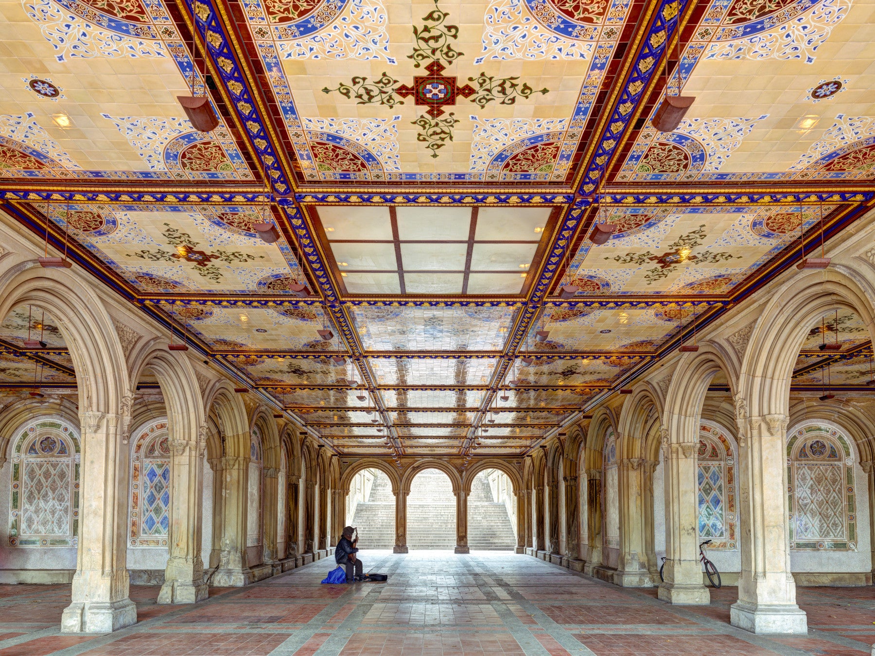 Minton Tile Architectural Archway Wall Mural
